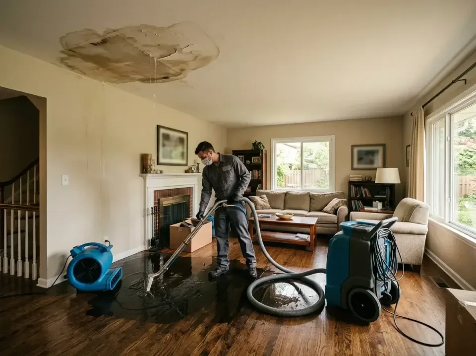 attic-pipe-burst-ceiling-drip-008 — frequently asked questions, Water Damage Restoration & Carpet Care in Hermantown, MN